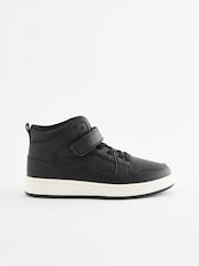 Black Elastic Lace High Top Trainers - Image 4 of 8