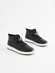 Black Elastic Lace High Top Trainers - Image 5 of 8