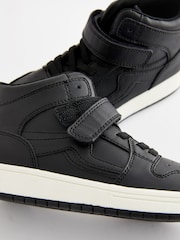 Black Elastic Lace High Top Trainers - Image 6 of 8