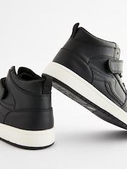 Black Elastic Lace High Top Trainers - Image 7 of 8