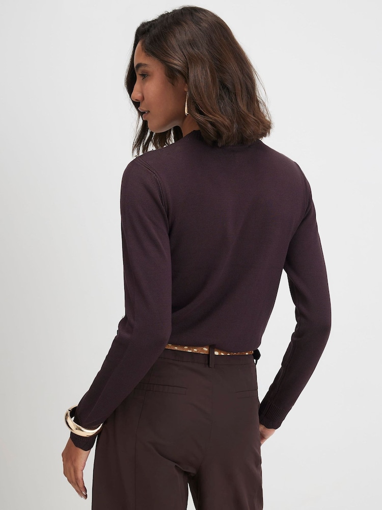 River Island Brown Pretty Trim Top - Image 2 of 4 River Island Brown Pretty Trim Top - Image 2 of 4