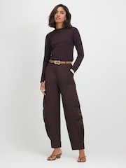 River Island Brown Pretty Trim Top - Image 3 of 4