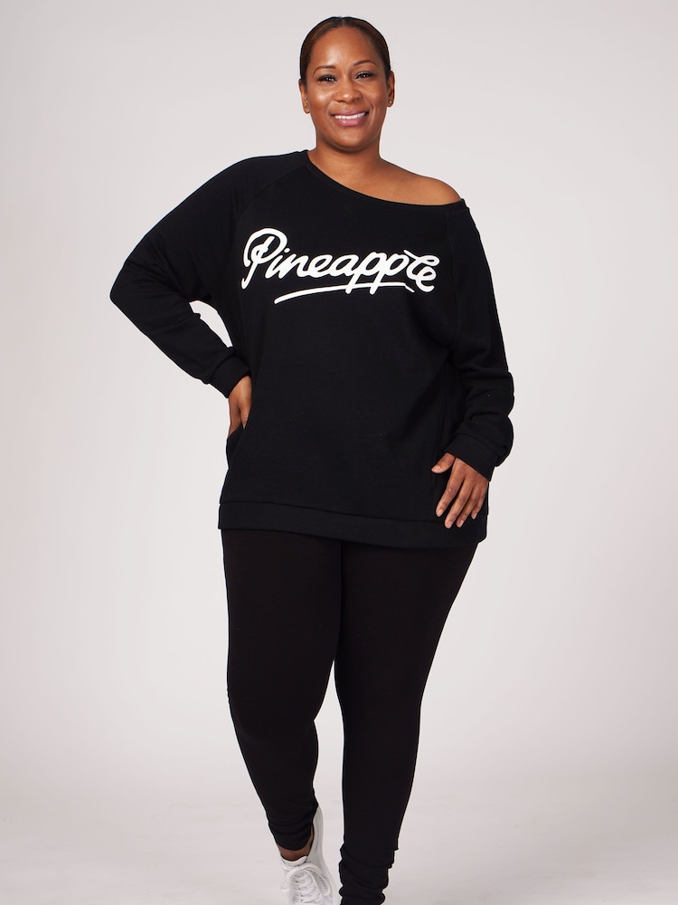 Pineapple Black Oversized Monster Sweatshirt - Image 4 of 5