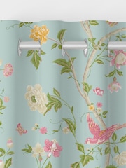 Laura Ashley Duck Egg Summer Palace Made to Measure 100% Cotton Curtains - Image 7 of 9