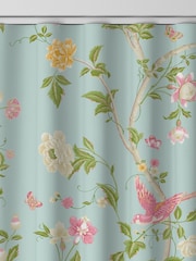 Laura Ashley Duck Egg Summer Palace Made to Measure 100% Cotton Curtains - Image 8 of 9