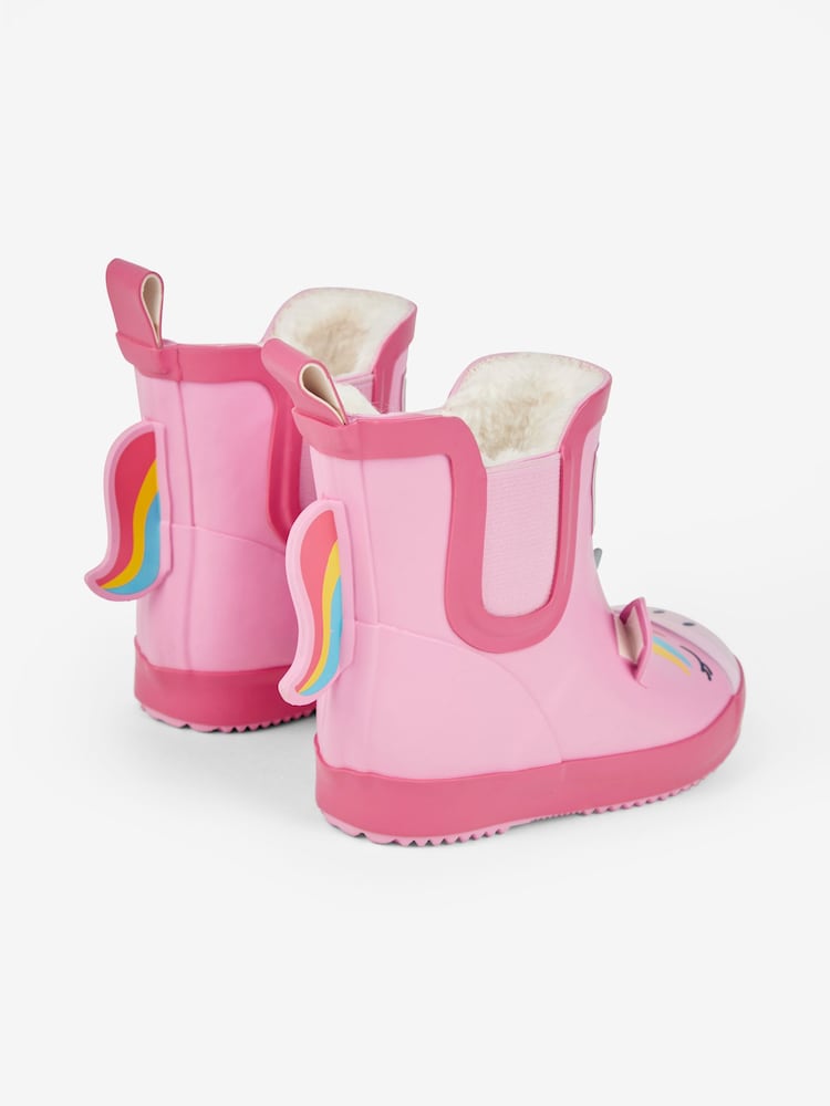 Bottes en caoutchouc JoJo Maman Bébé à doublure confortable en licorne - Image 5 of 6