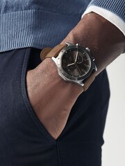 Brown Oily Strap Watch - Image 1 of 4
