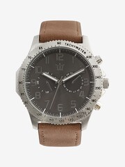 Brown Oily Strap Watch - Image 4 of 4