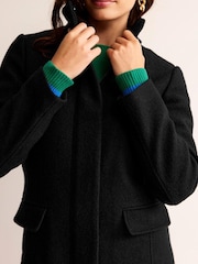 Boden Black Winchester Textured Coat - Image 5 of 6