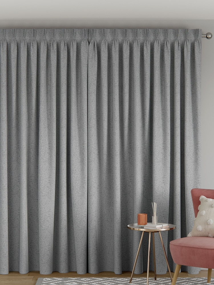 Grey Soft Marl Made to Measure Curtains - Image 2 of 8
