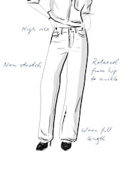 River Island Blue Sky Relaxed Straight Leg Jeans - Image 8 of 8