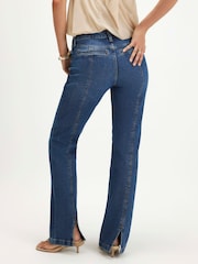 River Island Blue Back Split Seam Bootcut Jeans - Image 3 of 4
