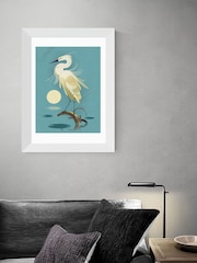 East End Prints Brown Little Egret Print by Dieter Braun - Image 2 of 2