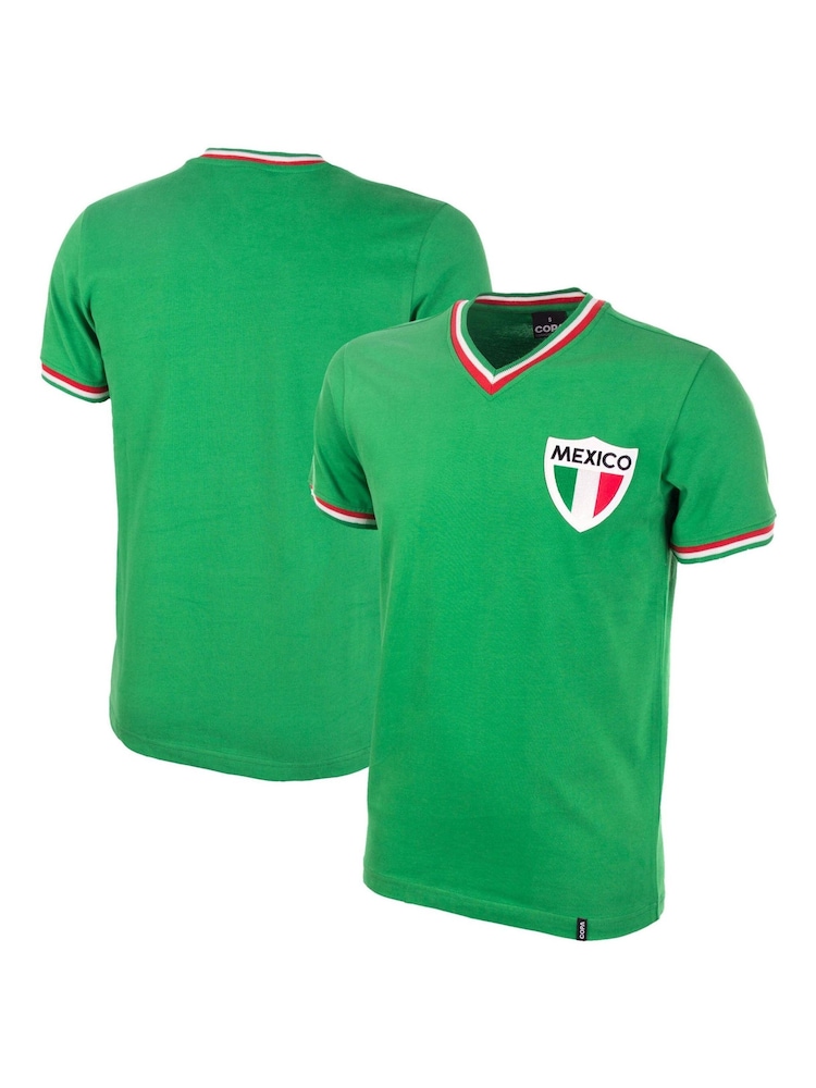 Fanatics Green 100% Cotton Mexico Pelè 1980's Retro Shirt - Image 1 of 5