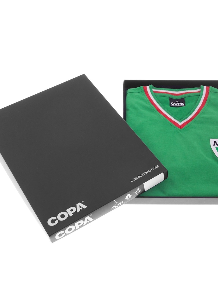 Fanatics Green 100% Cotton Mexico Pelè 1980's Retro Shirt - Image 5 of 5