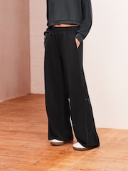 Charcoal Grey Soft Jersey Popper Side Trousers - Image 1 of 7
