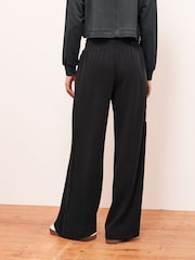 Charcoal Grey Soft Jersey Popper Side Trousers - Image 4 of 7