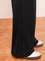 Charcoal Grey Soft Jersey Popper Side Trousers - Image 5 of 7