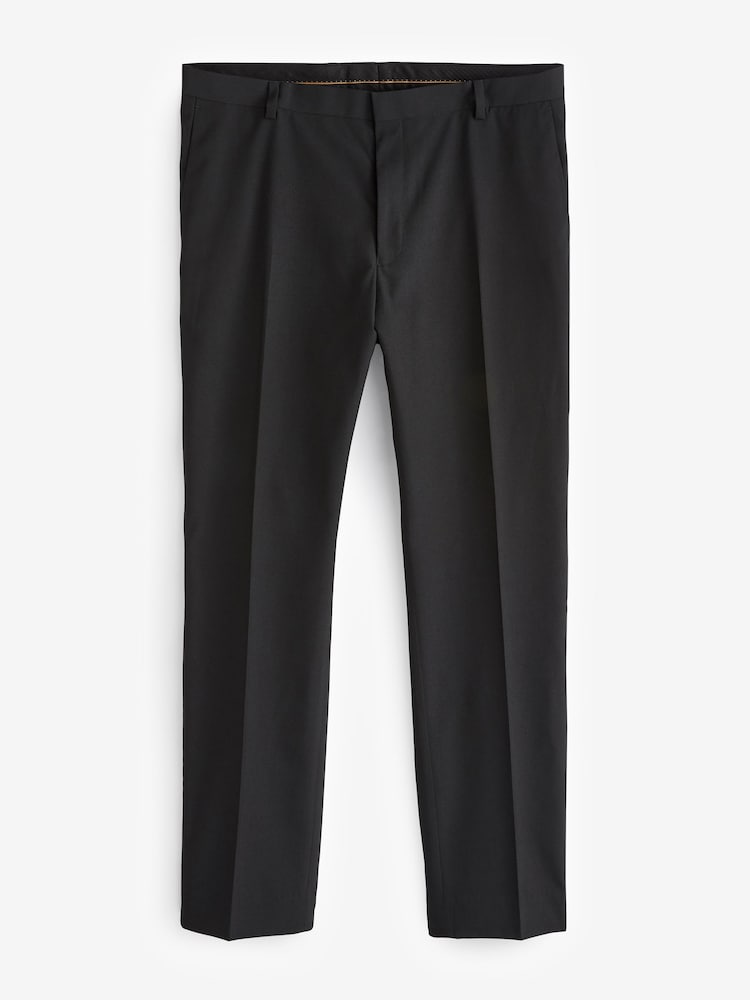 Black with Tape Detail Tailored Fit Tuxedo Suit Trousers - Image 6 of 9