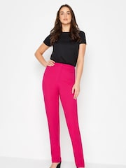 Long Tall Sally Pink Scuba Crepe Slim Leg Trousers - Image 2 of 4