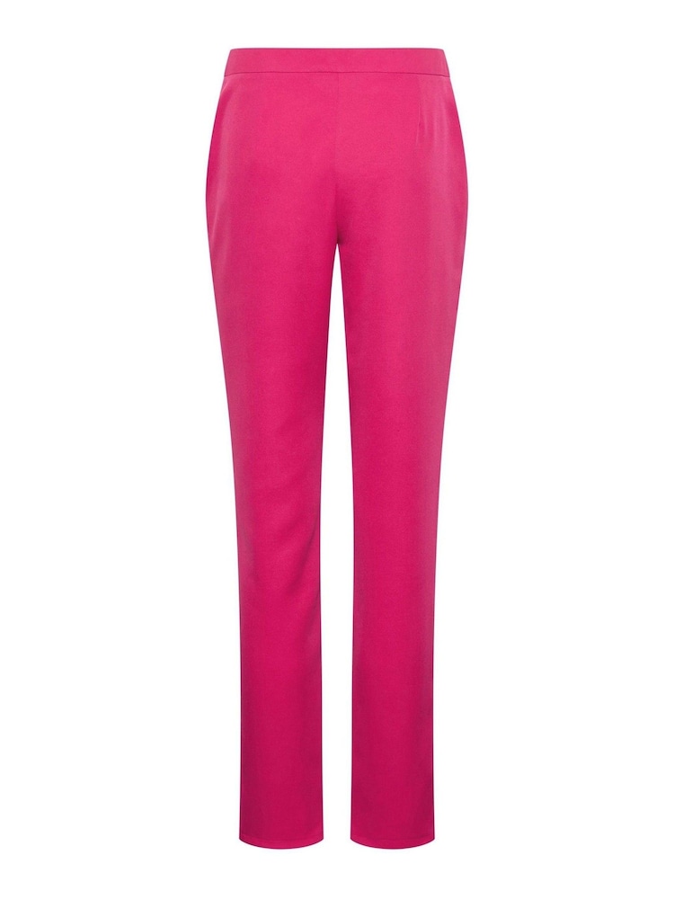 Long Tall Sally Pink Scuba Crepe Slim Leg Trousers - Image 4 of 4