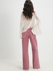 River Island Pink Relaxed Straight Jeans - Image 2 of 4