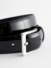 Czarny - Lakierowany pasek - Obraz 3 z 4