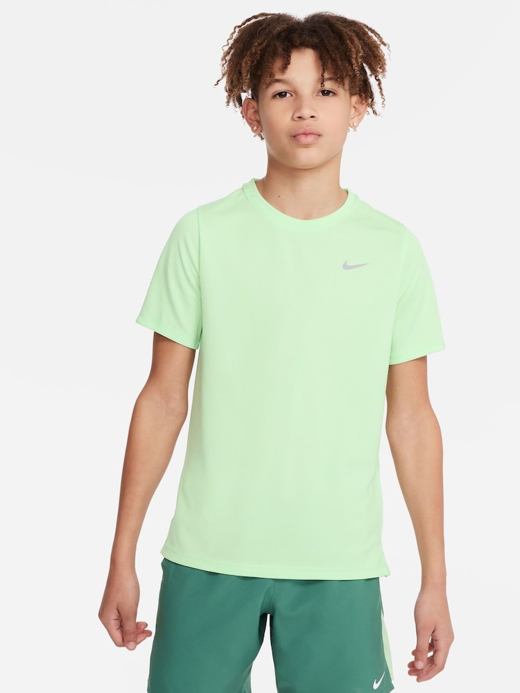 Nike Bright Green Dri-FIT Miler T-Shirt - Image 1 of 5