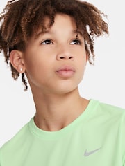 Nike Bright Green Dri-FIT Miler T-Shirt - Image 3 of 5
