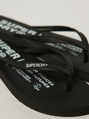 SUPERDRY Black Vegan Flip-Flops - Image 4 of 4