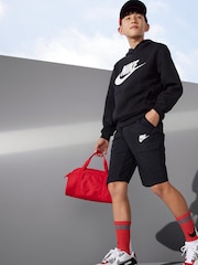 Czarny - Polarowa bluza Nike Club z logo i kapturem - Image 2 of 8