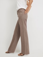 River Island Brown Relaxed Straight Jeans - Image 2 of 4