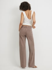 River Island Brown Relaxed Straight Jeans - Image 4 of 4