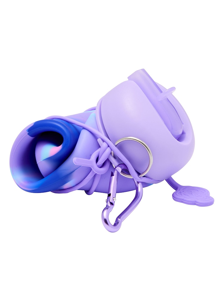 Smiggle Purple Vivid Silicone Roll Up Drink Bottle - Image 3 of 3