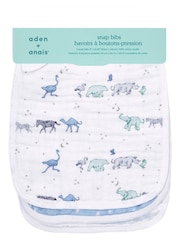 aden + anais Rising Star Lätzchen mit Druckknöpfen aus Baumwollmusselin im 3er-Pack - Bild 2 von 3