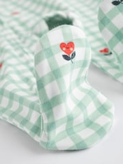 Bela tla - Baby Two Way Zip 100% Cotton Sleepsuits 3 Pack (0mths-2yrs) - Slika 6 iz 9