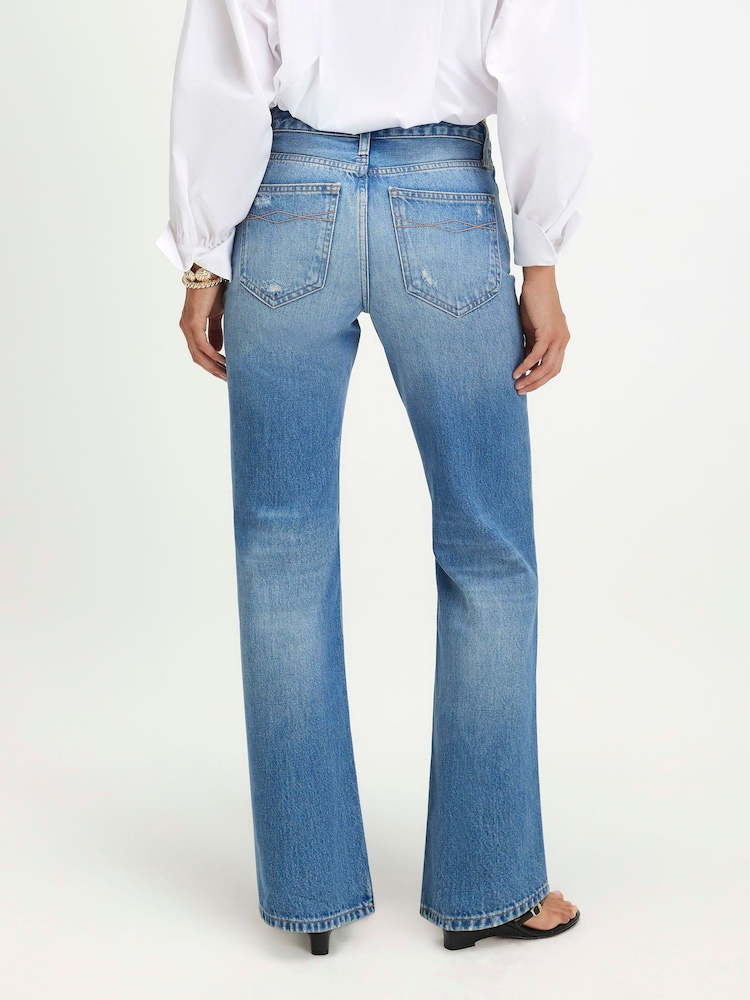 Vaqueros ajustados rectos rasgados de River Island - Imagen 2 de 4
