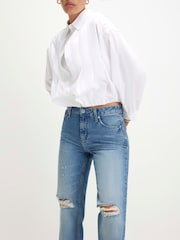 Vaqueros ajustados rectos rasgados de River Island - Imagen 3 de 4