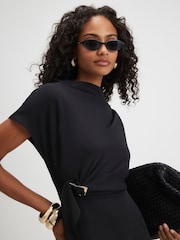 River Island Black Snaffle Workware Dress - Image 3 of 4