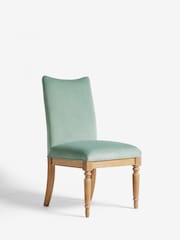 Laura Ashley Set of 2 Annaly Velvet Fern Green Sarsden Dining Chairs - Image 3 of 6