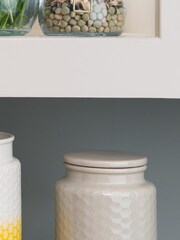 Kitchen Pantry Grey Small Grey Storage Canister - Image 1 of 4