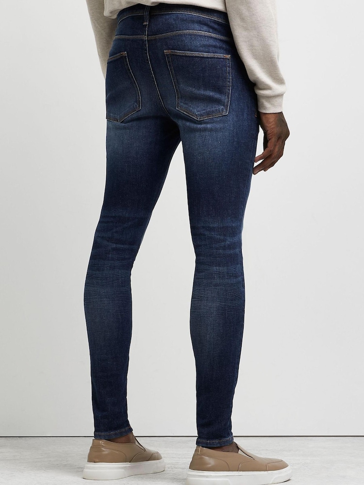 River Island Dark Spray on Bombay Jeans, Blau - Bild 2 von 5