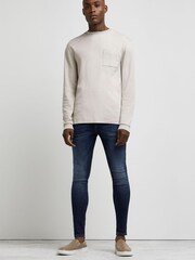 River Island Dark Spray on Bombay Jeans, Blau - Bild 3 von 5