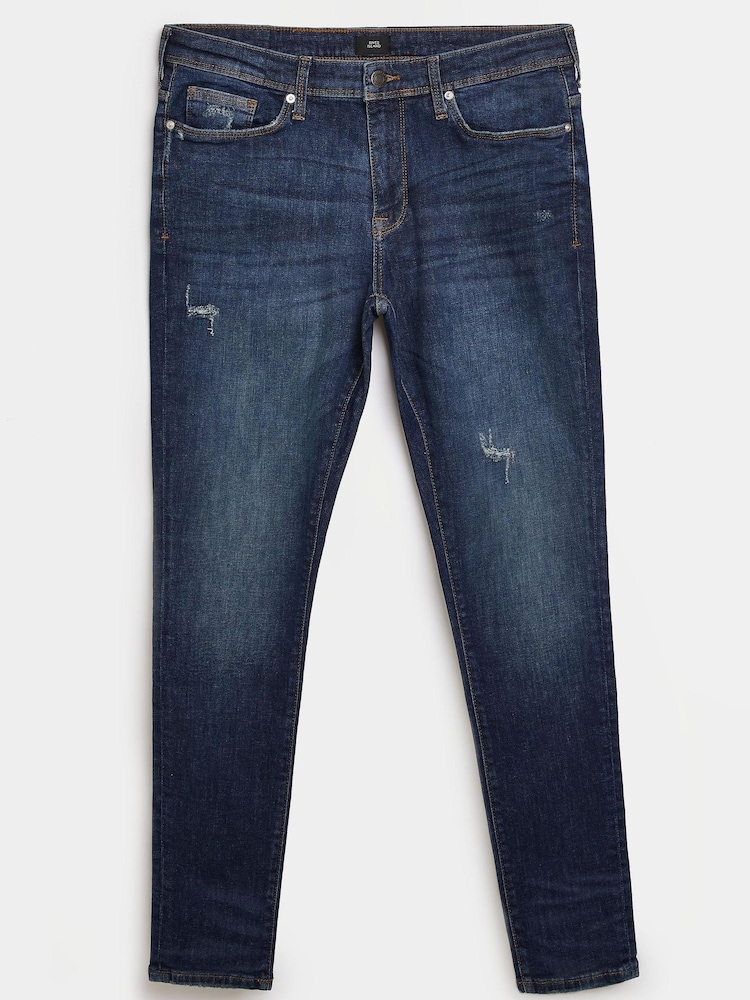 River Island Dark Spray on Bombay Jeans, Blau - Bild 5 von 5