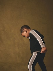 Black Knitted 100% Cotton Hoodie and Joggers Set (3mths-7yrs) - Image 3 of 9