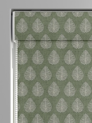 Emily Bond Sage Green 100% Cotton Jaipur Made to Measure Roman Blinds - Image 3 of 6