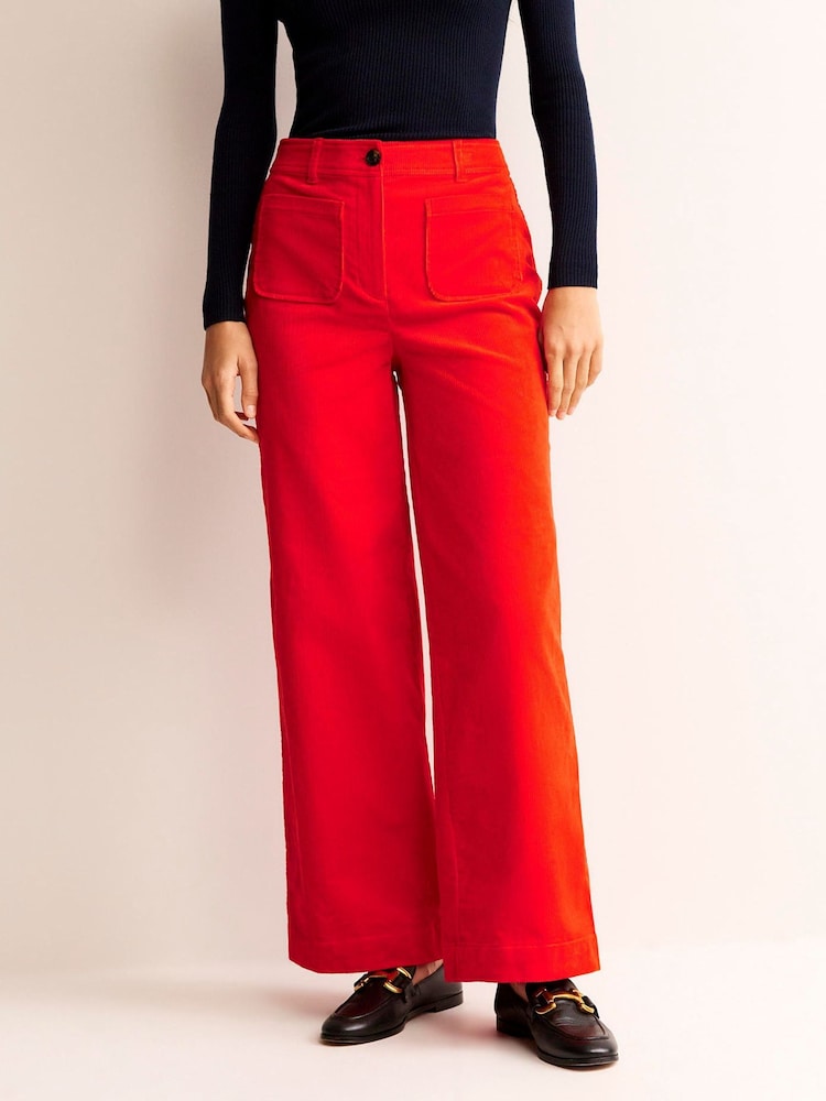 Boden Red Westbourne Corduroy Trousers - Image 1 of 6 Boden Red Westbourne Corduroy Trousers - Image 1 of 6