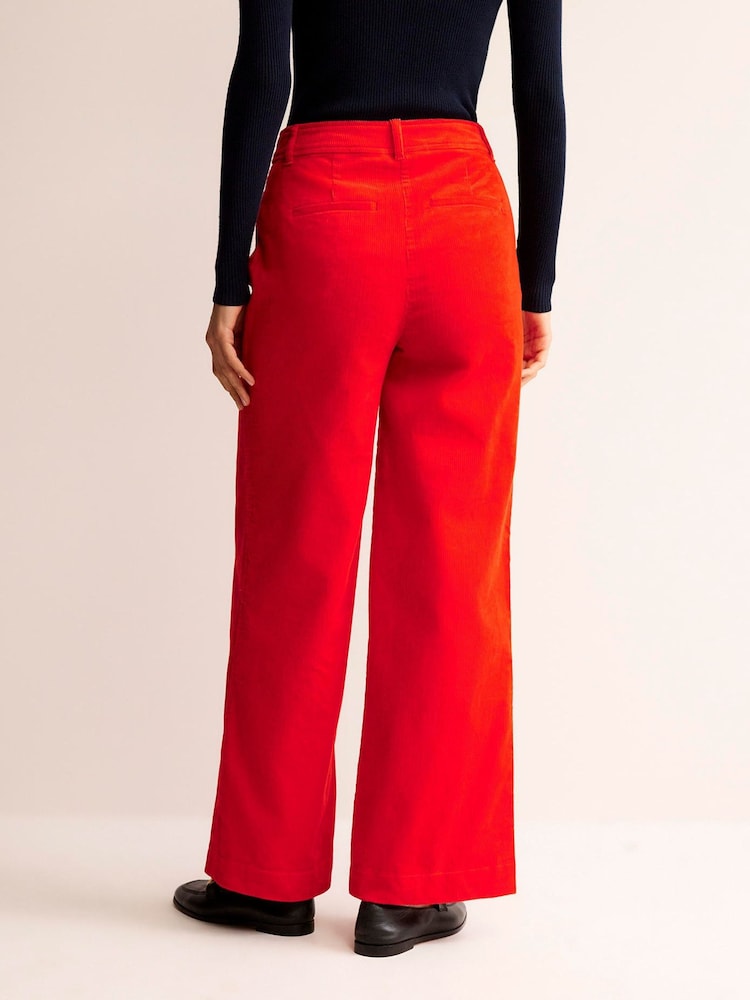 Boden Red Westbourne Corduroy Trousers - Image 2 of 6 Boden Red Westbourne Corduroy Trousers - Image 2 of 6