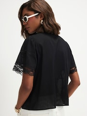 River Island Black Ruffle Blouse - Image 3 of 4