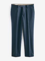 Barbour® Navy Slim Fit Cotton Linen Suit Trousers - Image 5 of 13